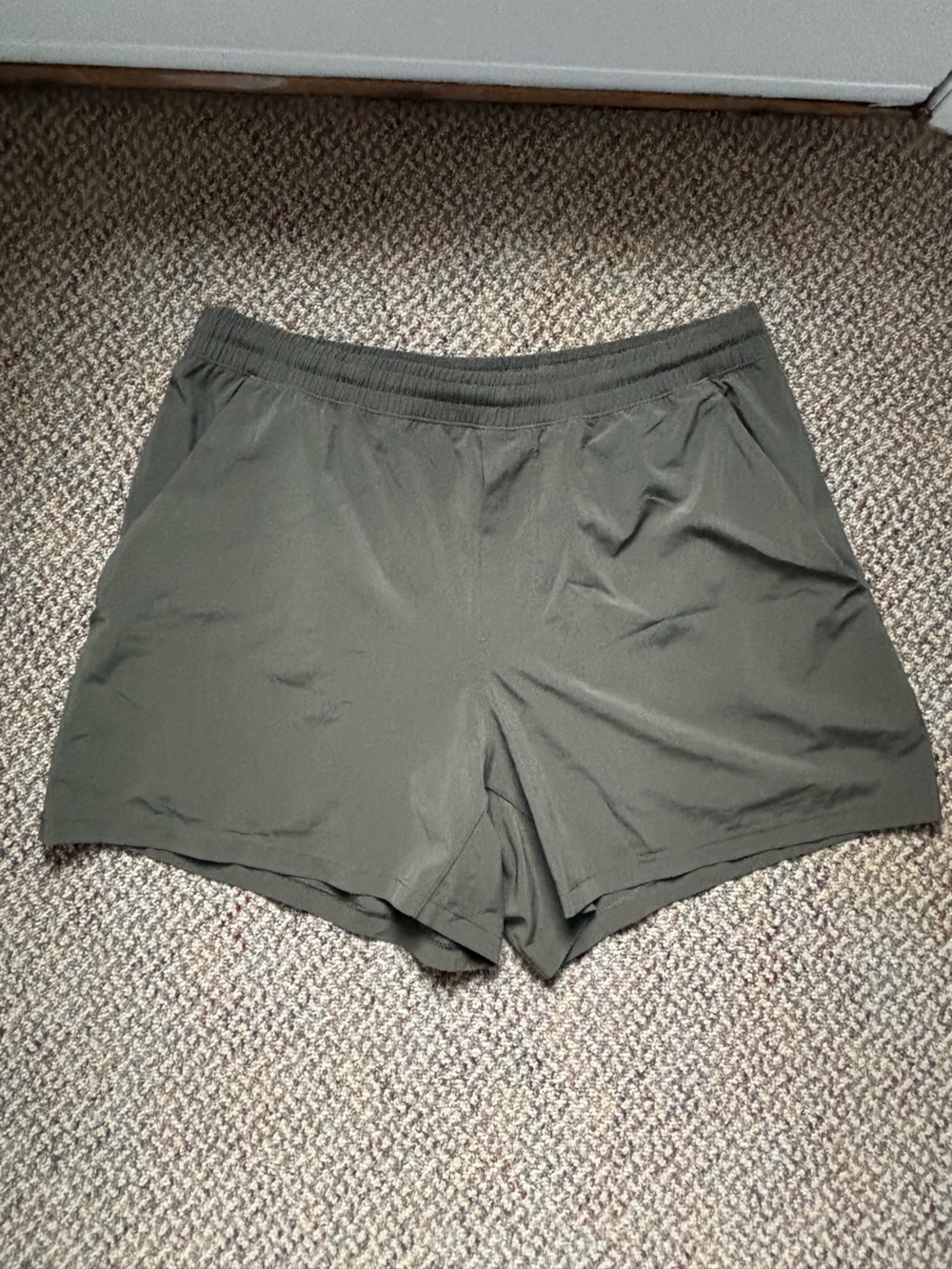 Lululemon Lightweight Olive Green Athletic Shorts